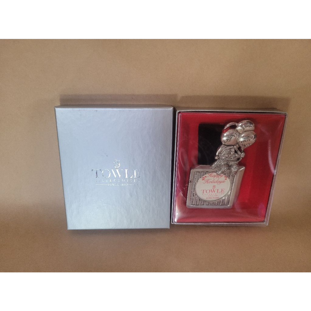 Towle Silverplated Baby's first Christmas Ornament,